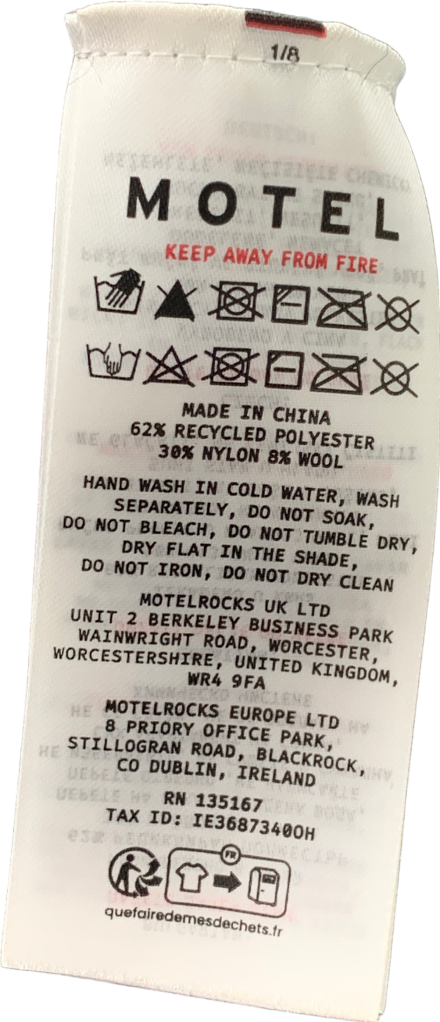 Motelrocks Rigel Cardigan In Cable Knit Grey UK XS