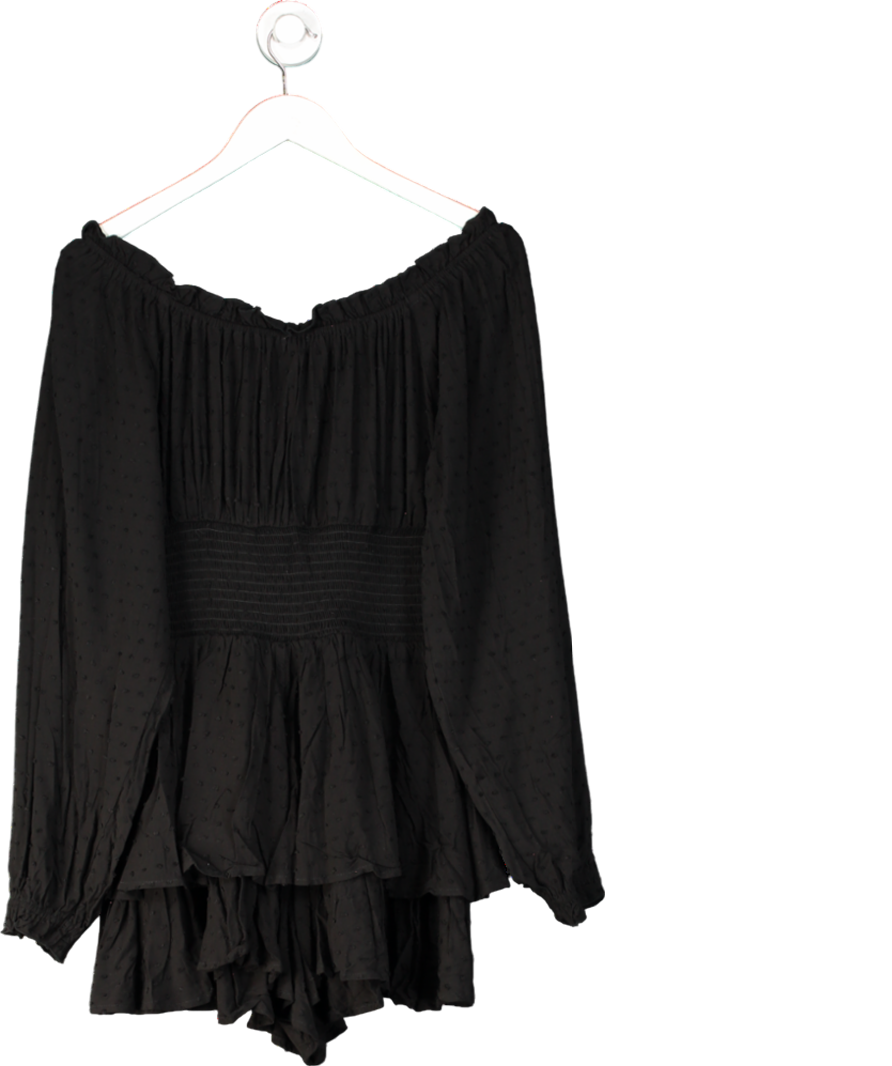 kimchi blue Black Rosie Romper UK L