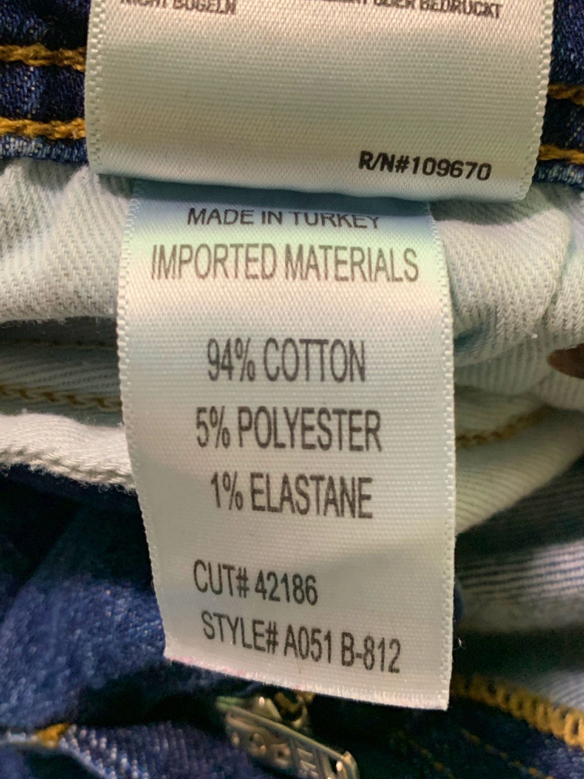 AGOLDE Blue Skinny Jeans UK W28