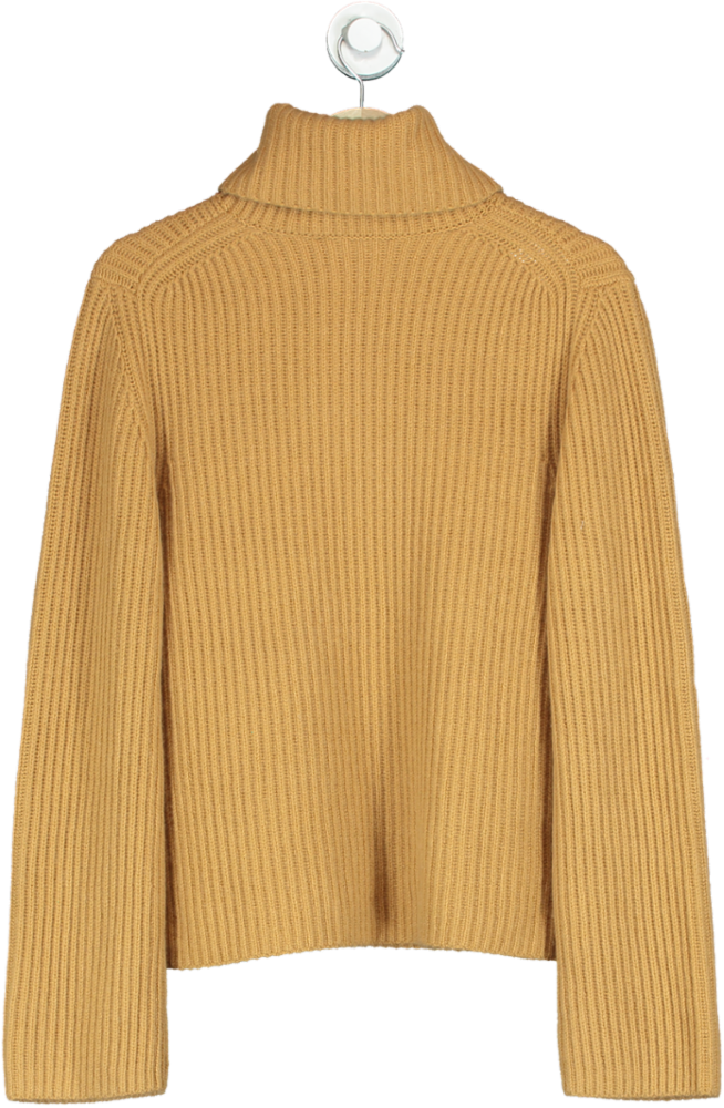 Jonathan Simkhai Camel Dustin Cut-Out Recycled Cashmere Jumper UK XS