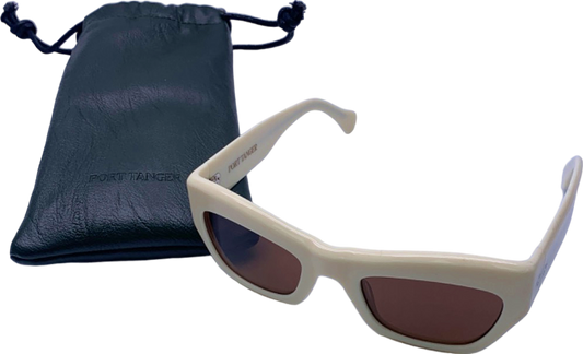 Port Tanger Ivory Square Sunglasses One Size