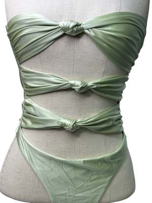Aria Cove Mint Green Cut Out Onepiece Swimsuit UK S
