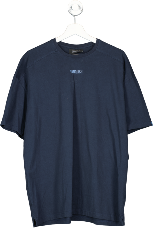 Vanquish Blue Essential Oversize T Shirt UK L