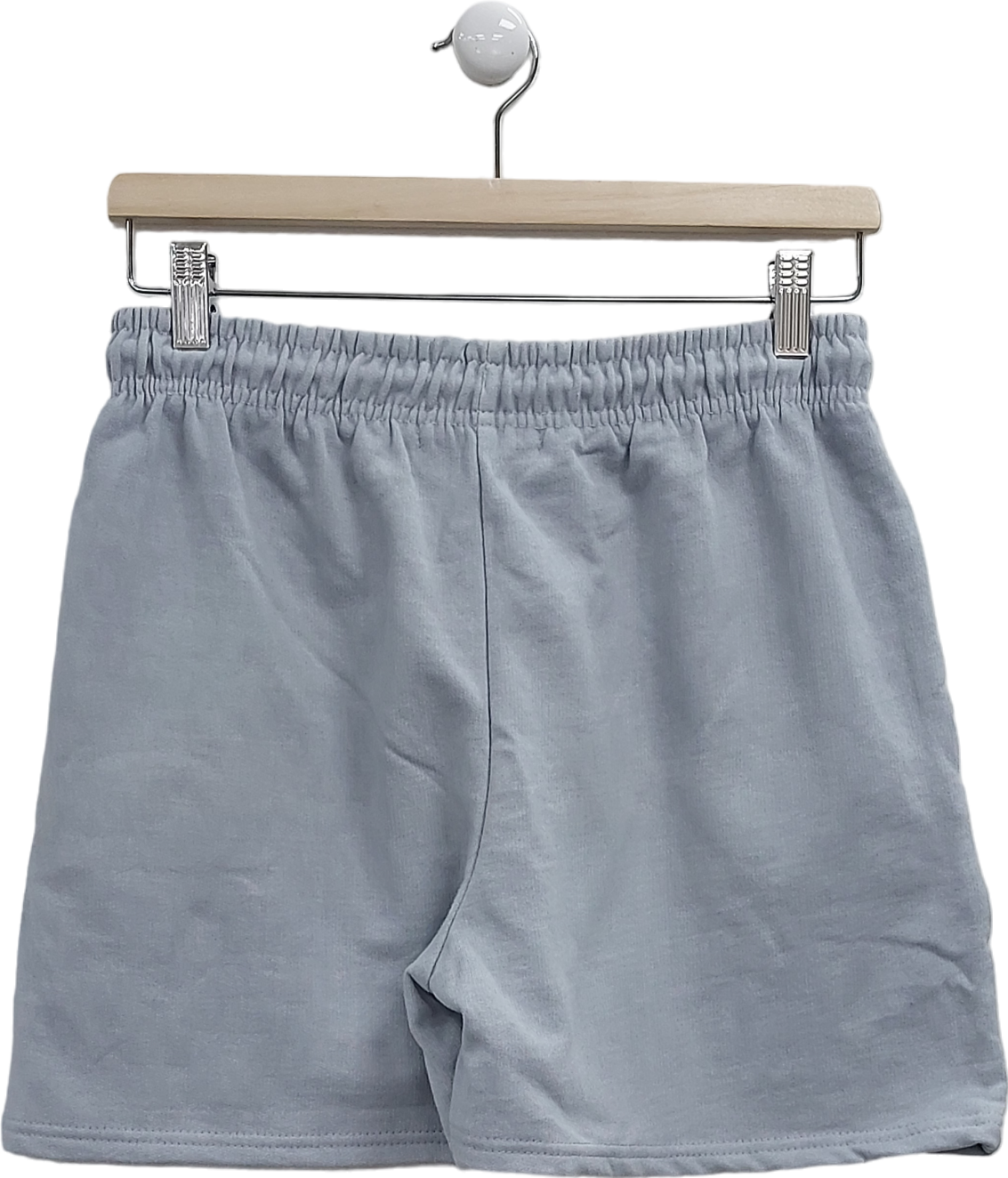 Feels Like A Sunday Grey Embroidered Jersey Shorts UK S