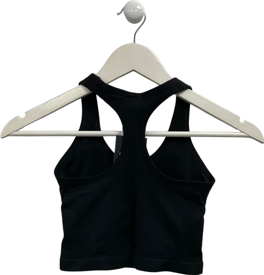 gymshark Black Lift Seamless Midi Tank With Shelf UK XS