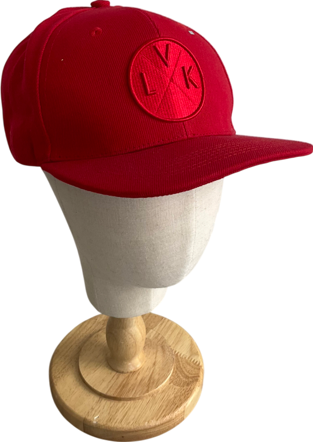 London Village Kids Red Embroidered Baseball Cap One Size