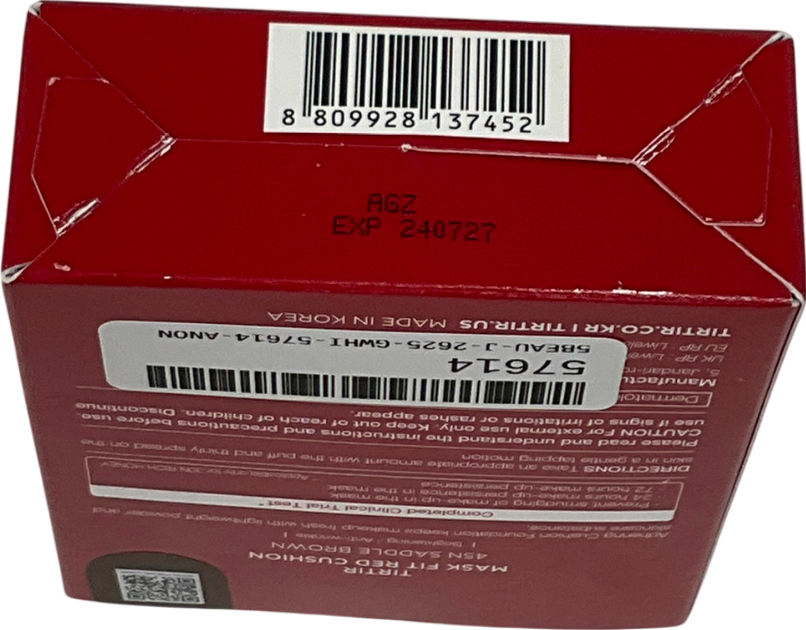 tirtir Mask Fit Red Cushion Foundation 45n 18g