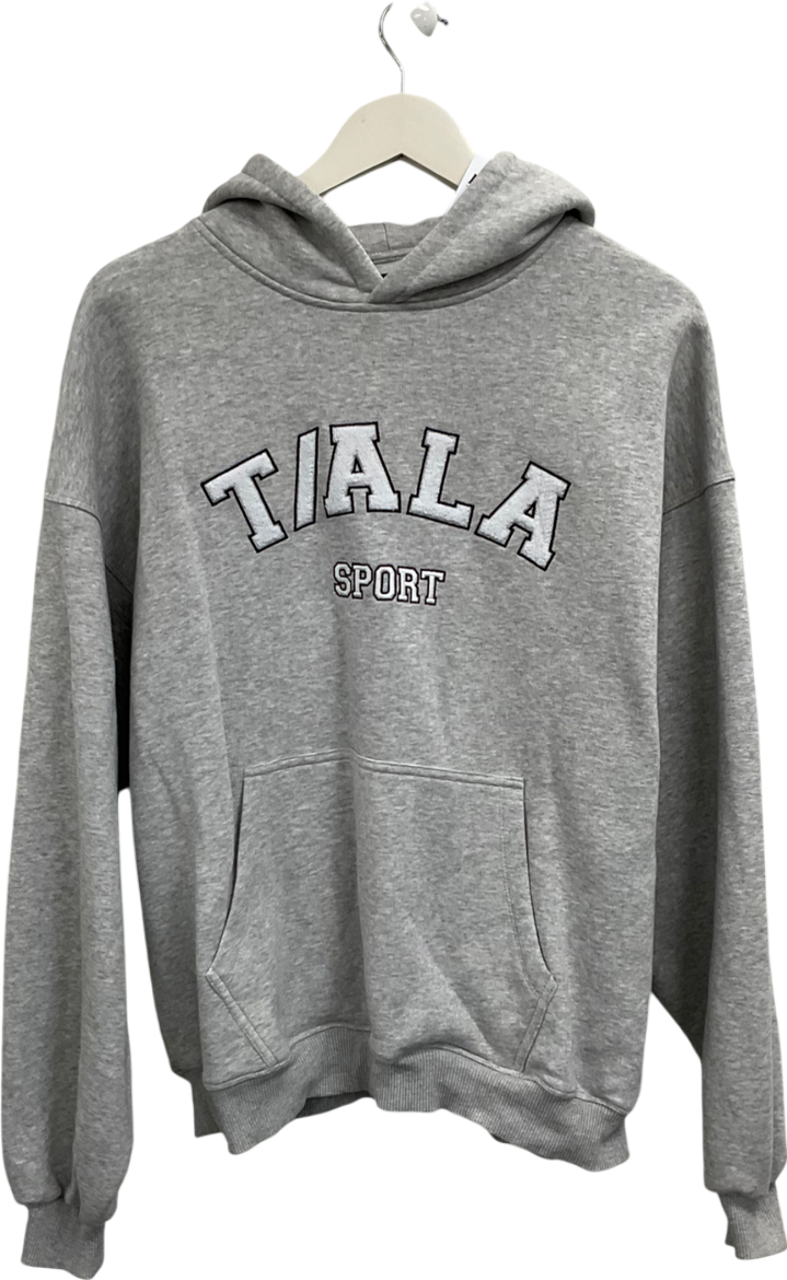 T/ALA Grey Logo Hoodie UK S