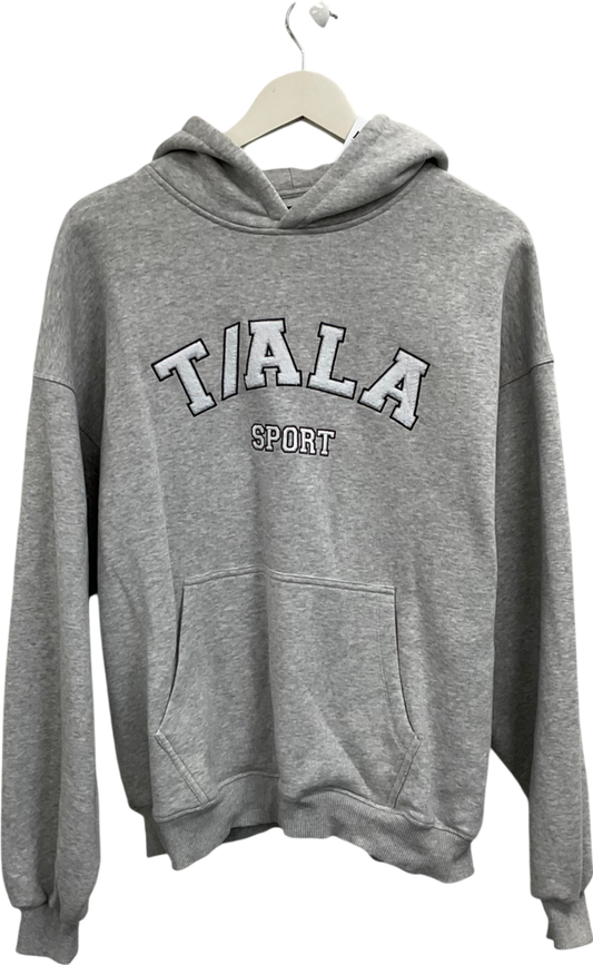 T/ALA Grey Logo Hoodie UK S