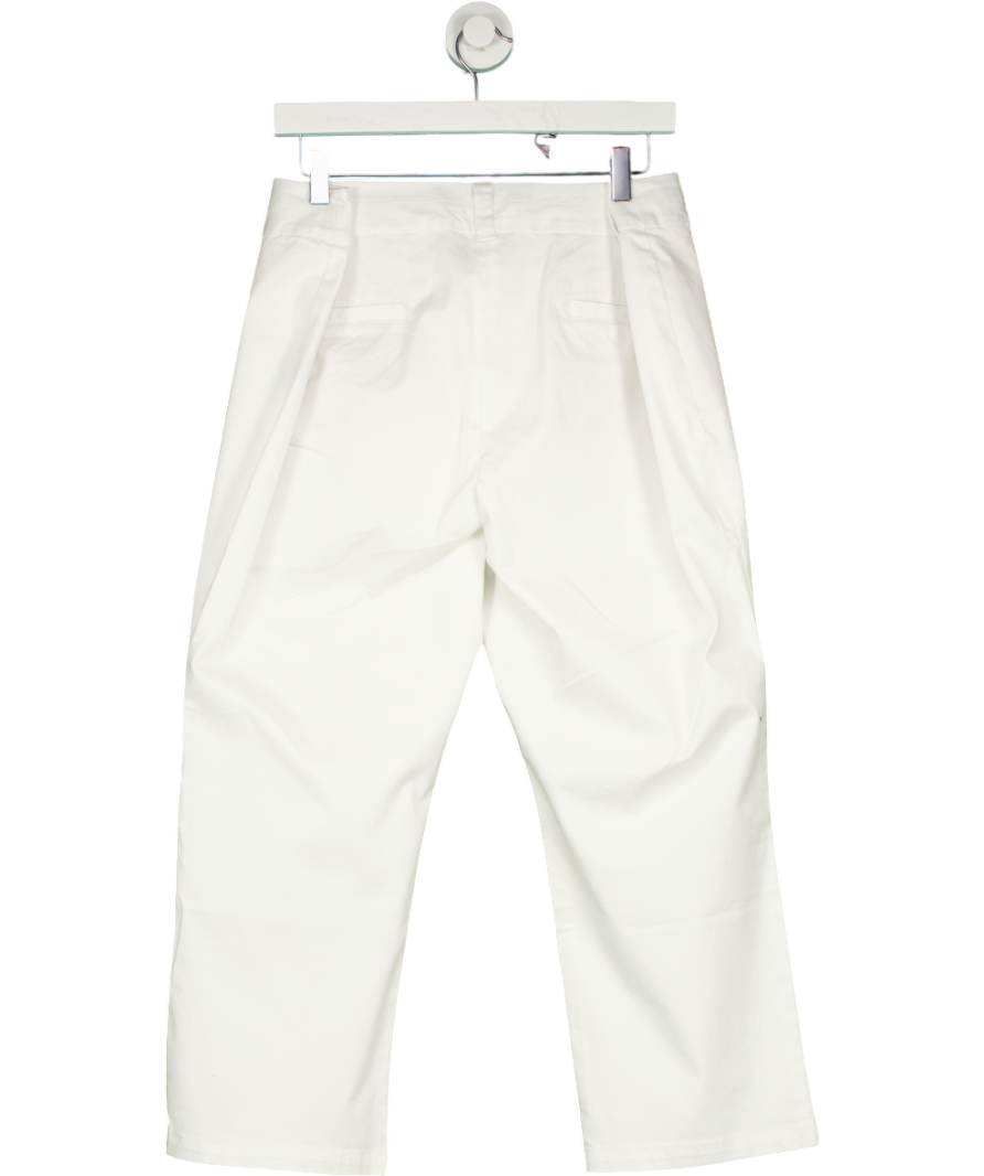 Boden White Cotton Capri Trouser UK 20