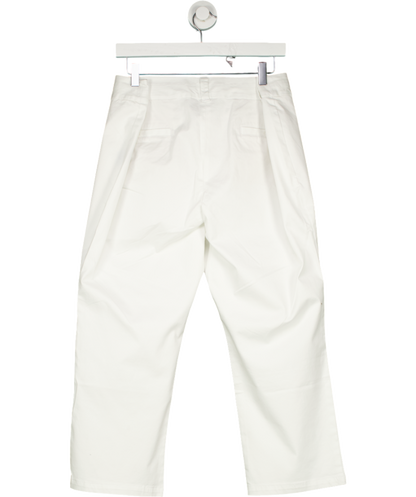 Boden White Cotton Capri Trouser UK 20