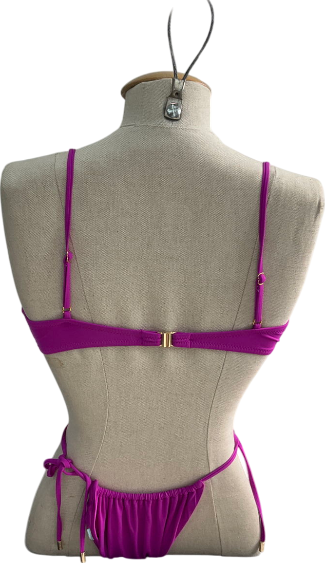 Melissa Odabash Purple Egypt Viola Bikini Set UK 8