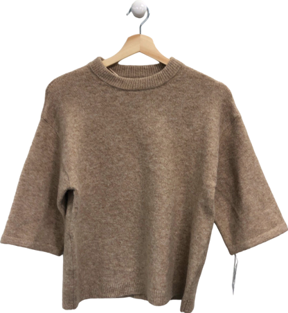 New Look Beige Knitted Jumper S