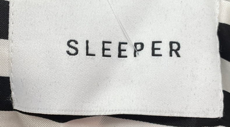 Sleeper Satin Black And White Pyjama Set UK S/M