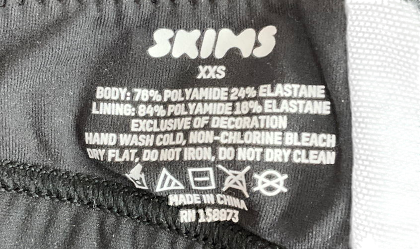 SKIMS Black Fits Everybody Triangle Bralette - Onlyx UK XXS