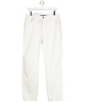 Boden White Slim Straight Leg Embroidered Jeans Tall Fit UK 12