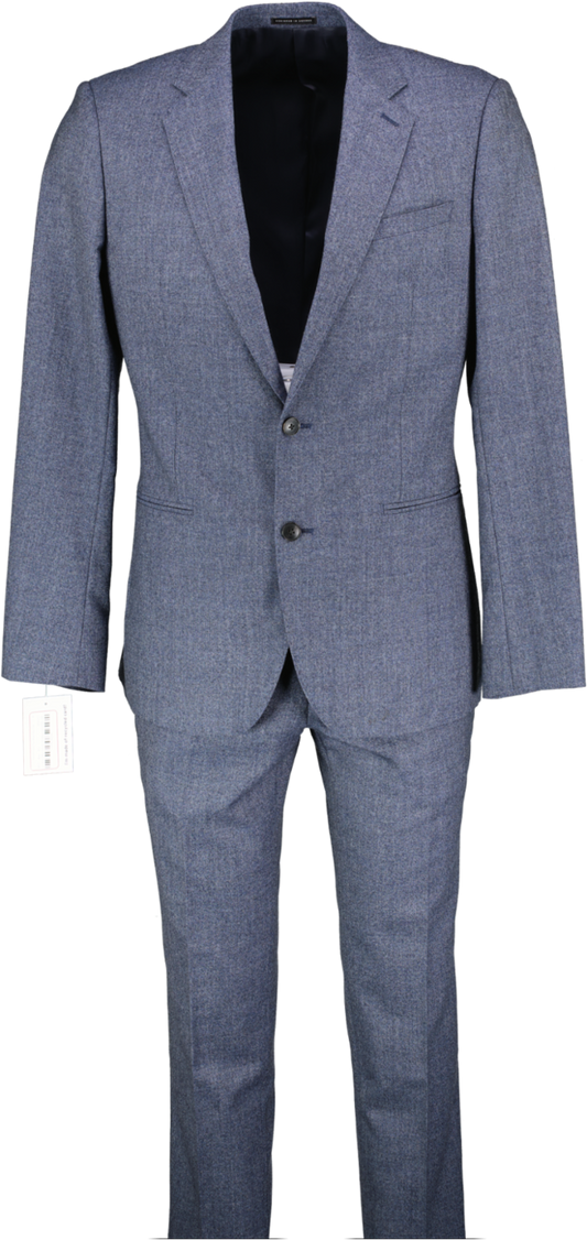REISS Blue Hand Finished Two Piece Wool Suit W32