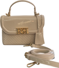 River Island Cream Patent Mini Top Handle Bag With Crossbody Strap