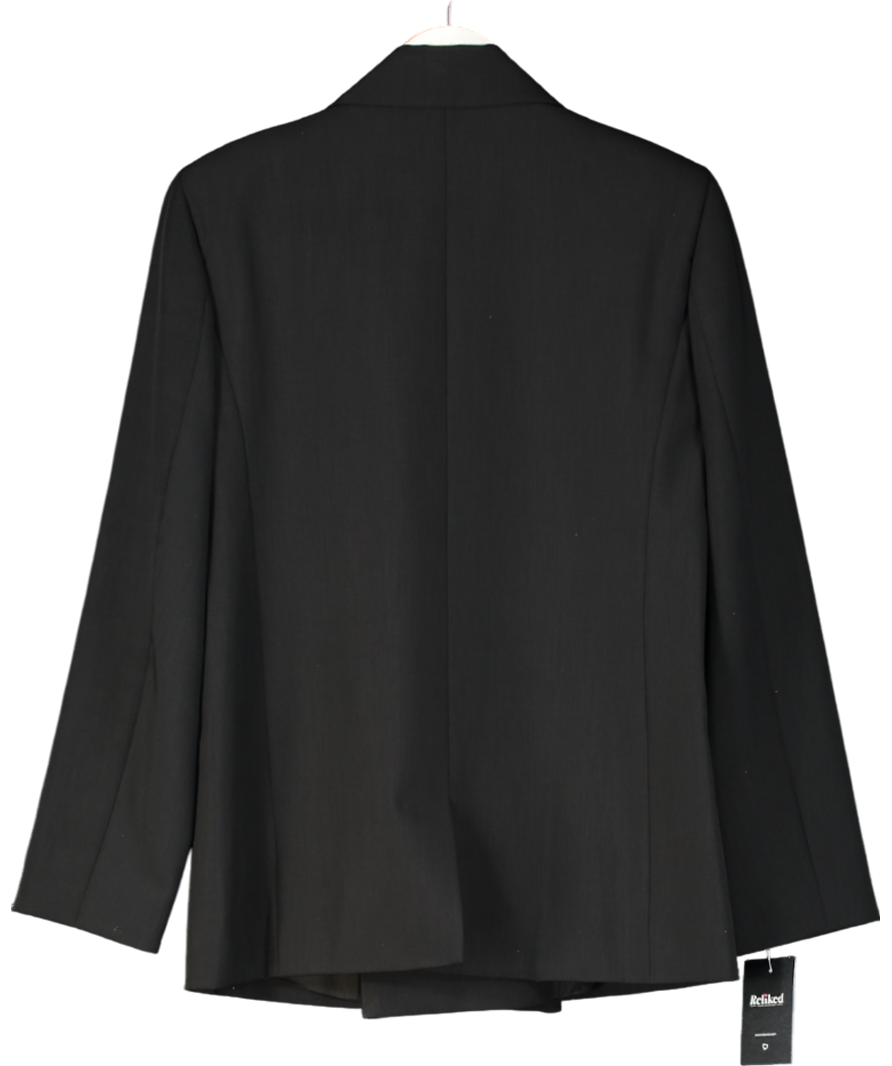 Herskind Black Double Breasted Blazer UK 8