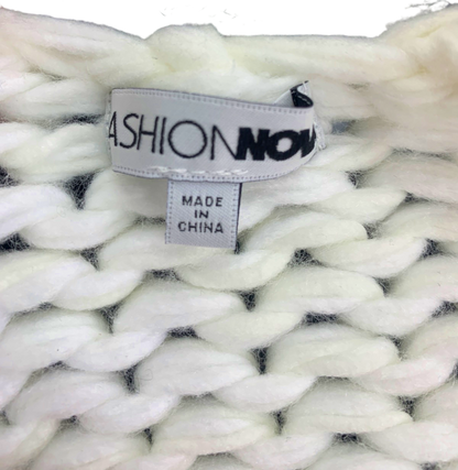 Fashion Nova White Knit Cardigan XS