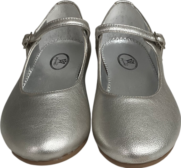 Papouelli Metallic Leather Avery Mary Janes UK 12.5 EU 31 👼