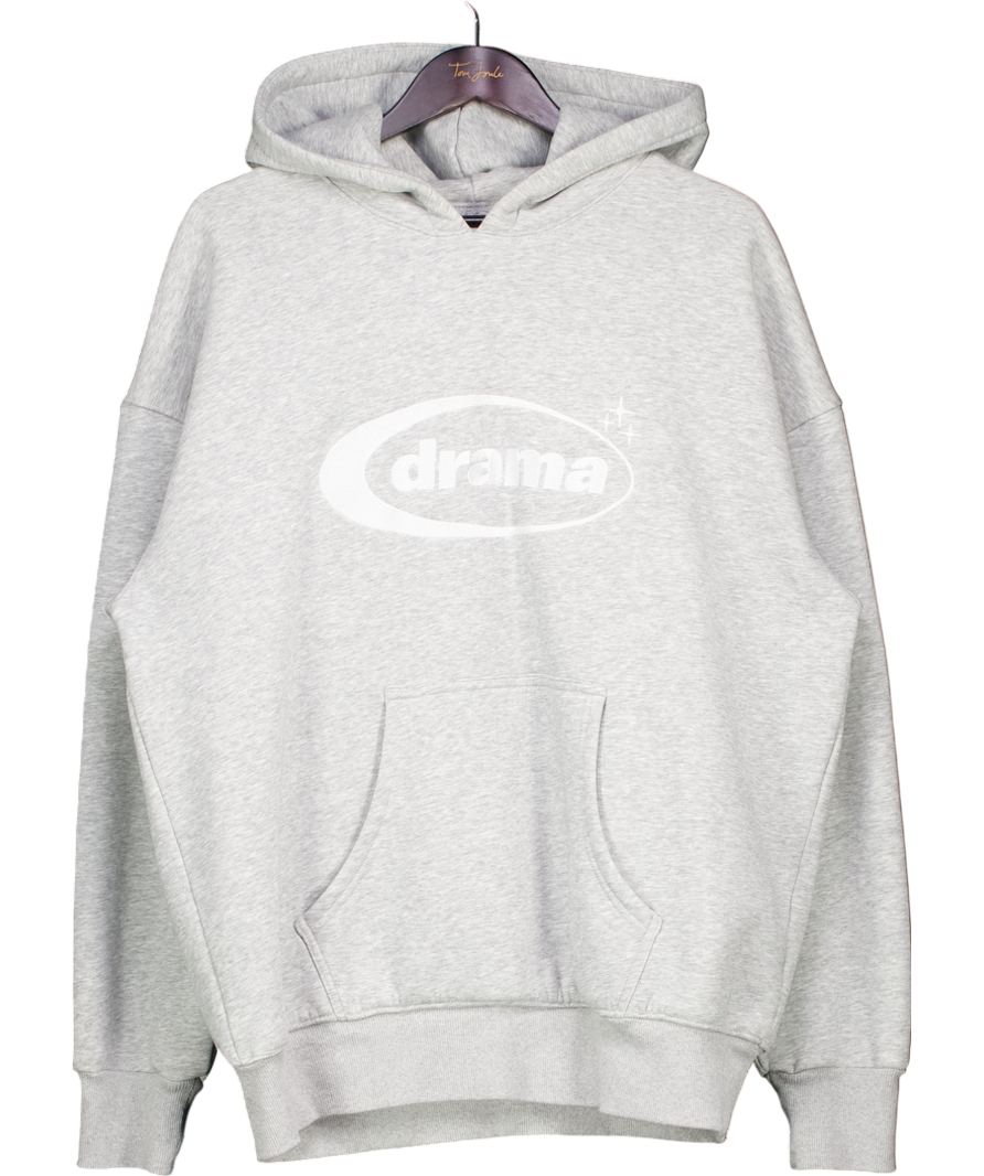 Drama Call Grey Oval Hoodie UK L