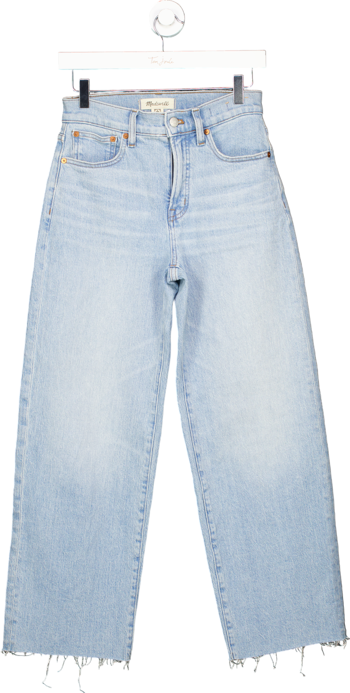 Madewell Light Blue The Perfect Vintage Wide-Leg Crop Jean UK 25