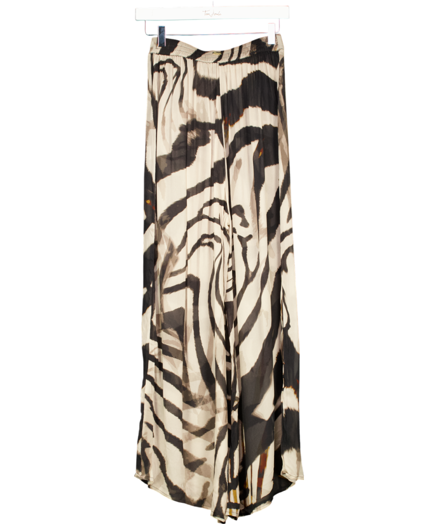 Ode + Rae Brown Bader Trousers In Zebra UK S