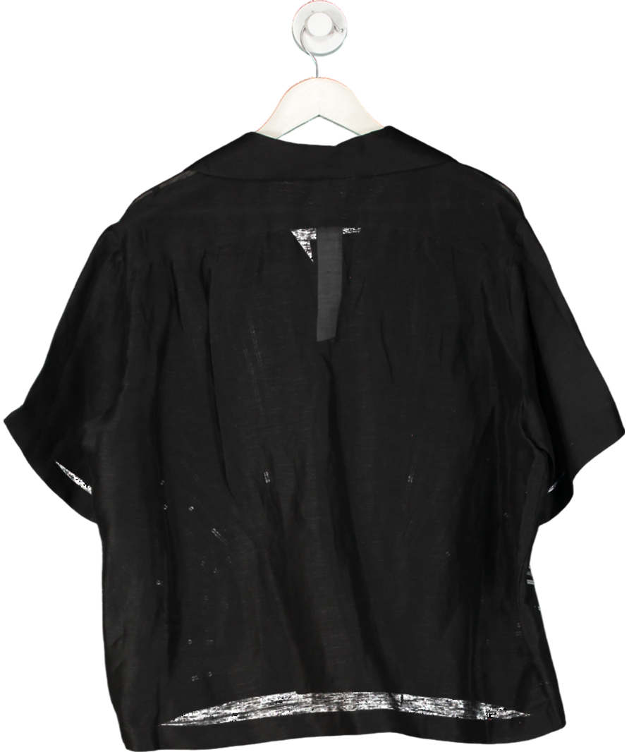 Danshan Black Sequin Sun Shirt UK M