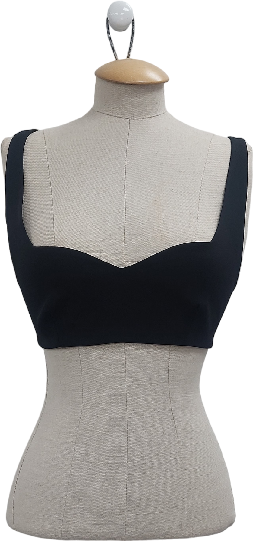 ZARA Black Bralette Top UK XS