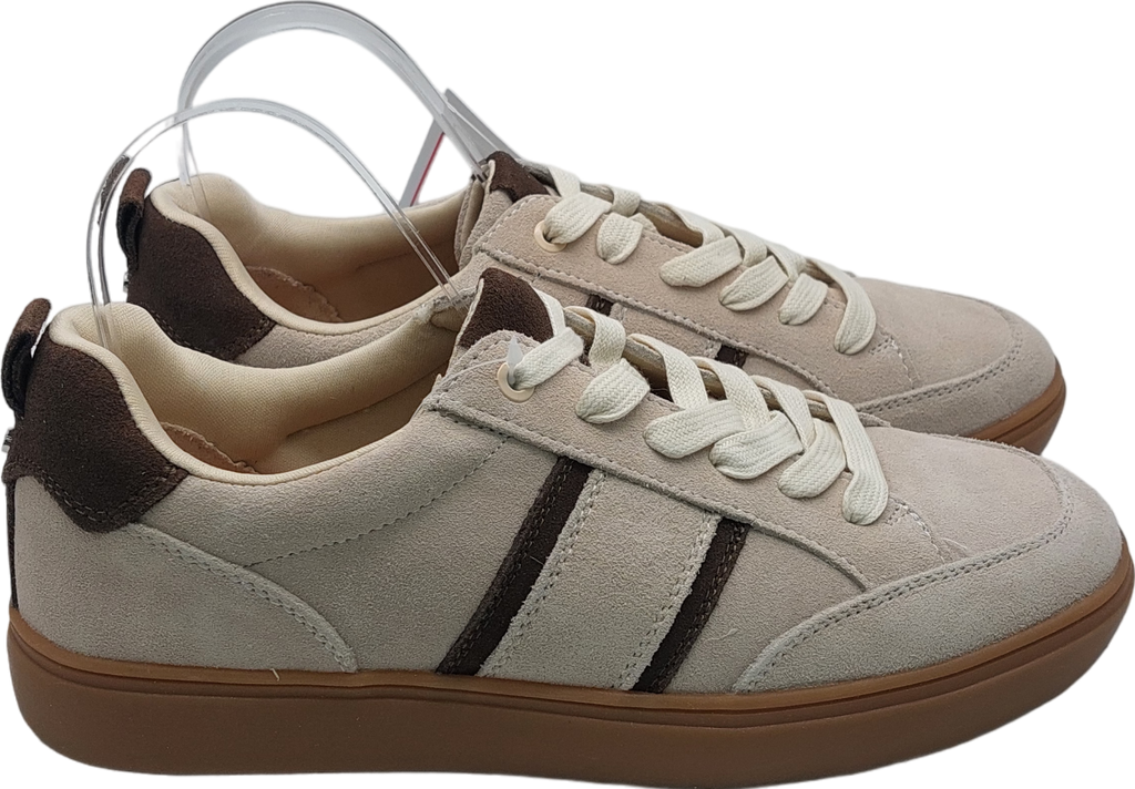 River Island Beige Suede Trainers UK 7 EU 40 👠