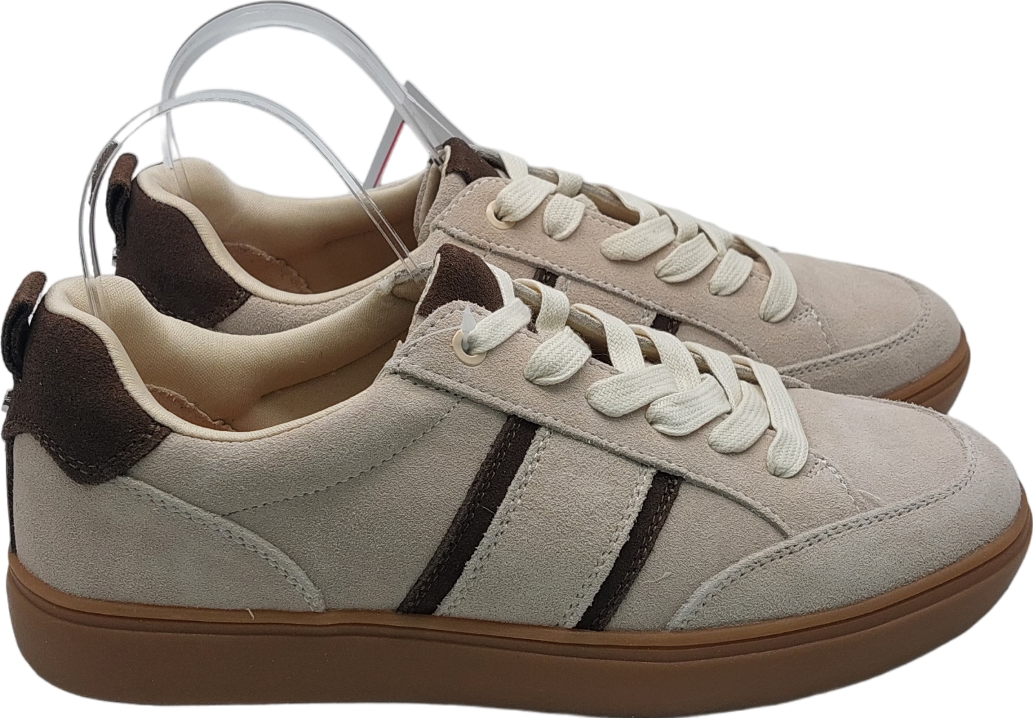 River Island Beige Suede Trainers UK 7 EU 40 👠