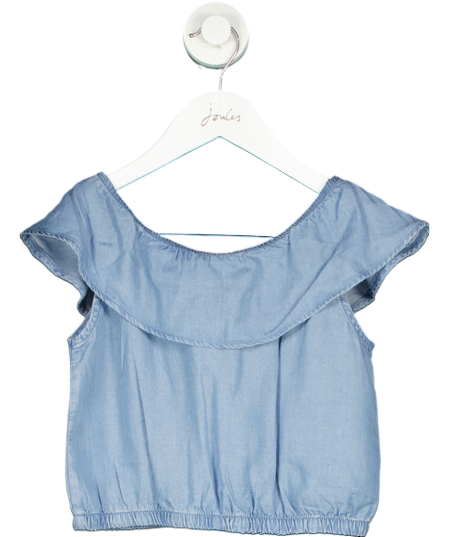 MANGO Blue Denim Blouse With Buttons 6 Years