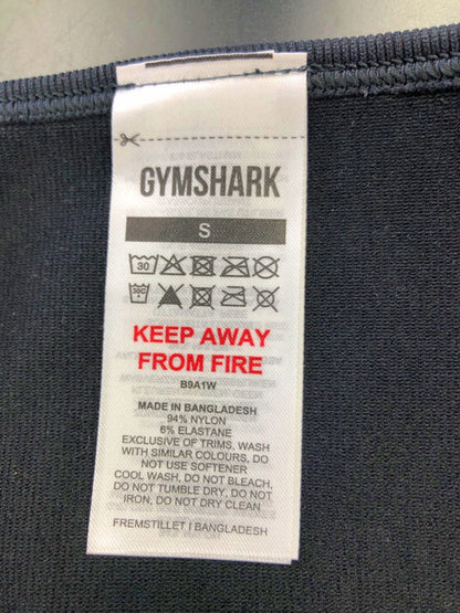 Gymshark Black Long Sleeve Zip Top S