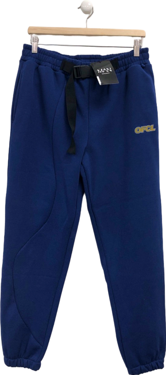 Boohoo Man Navy Joggers UK L