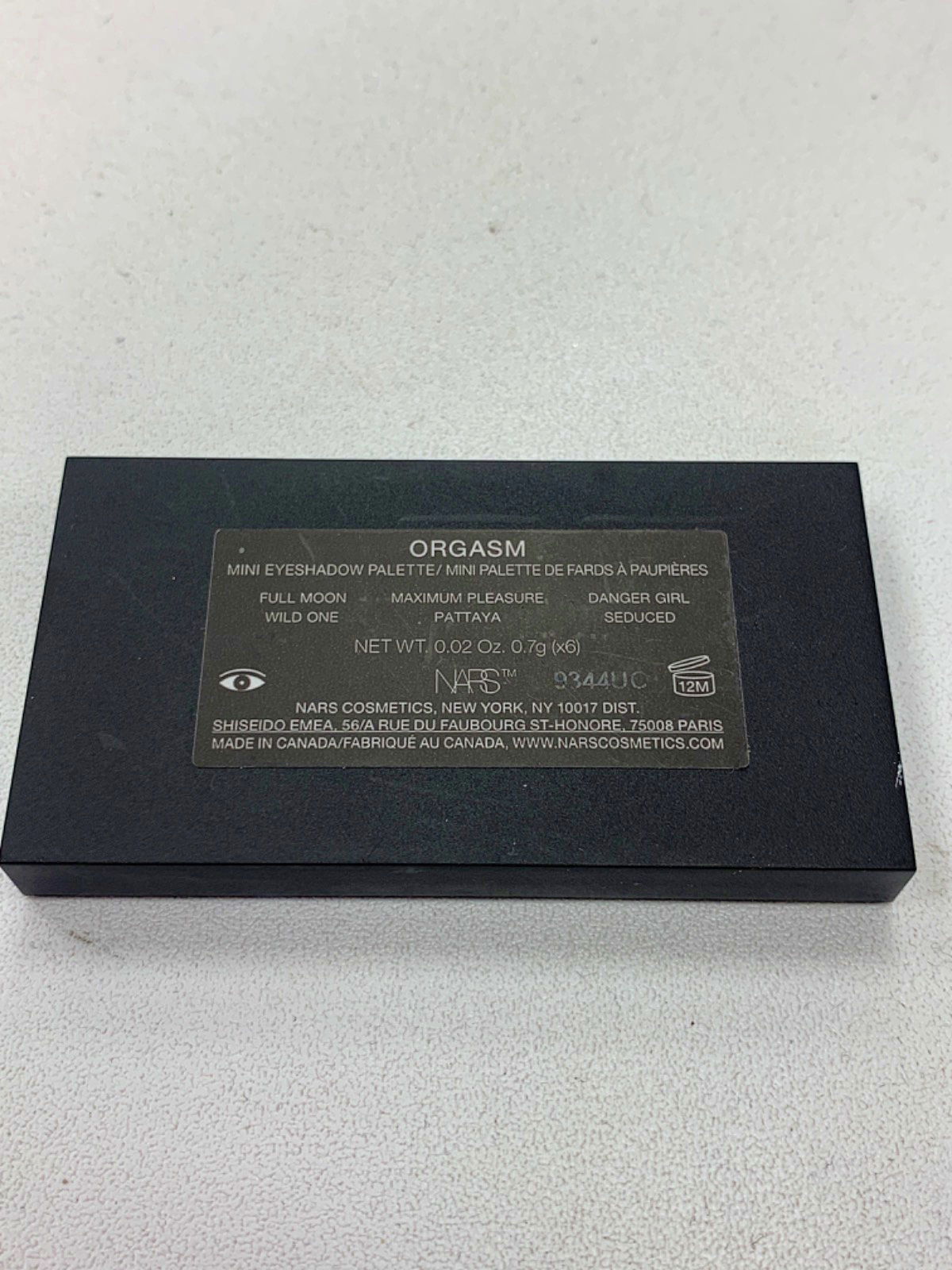 NARS Orgasm Mini Eyeshadow Palette No Shade No Size
