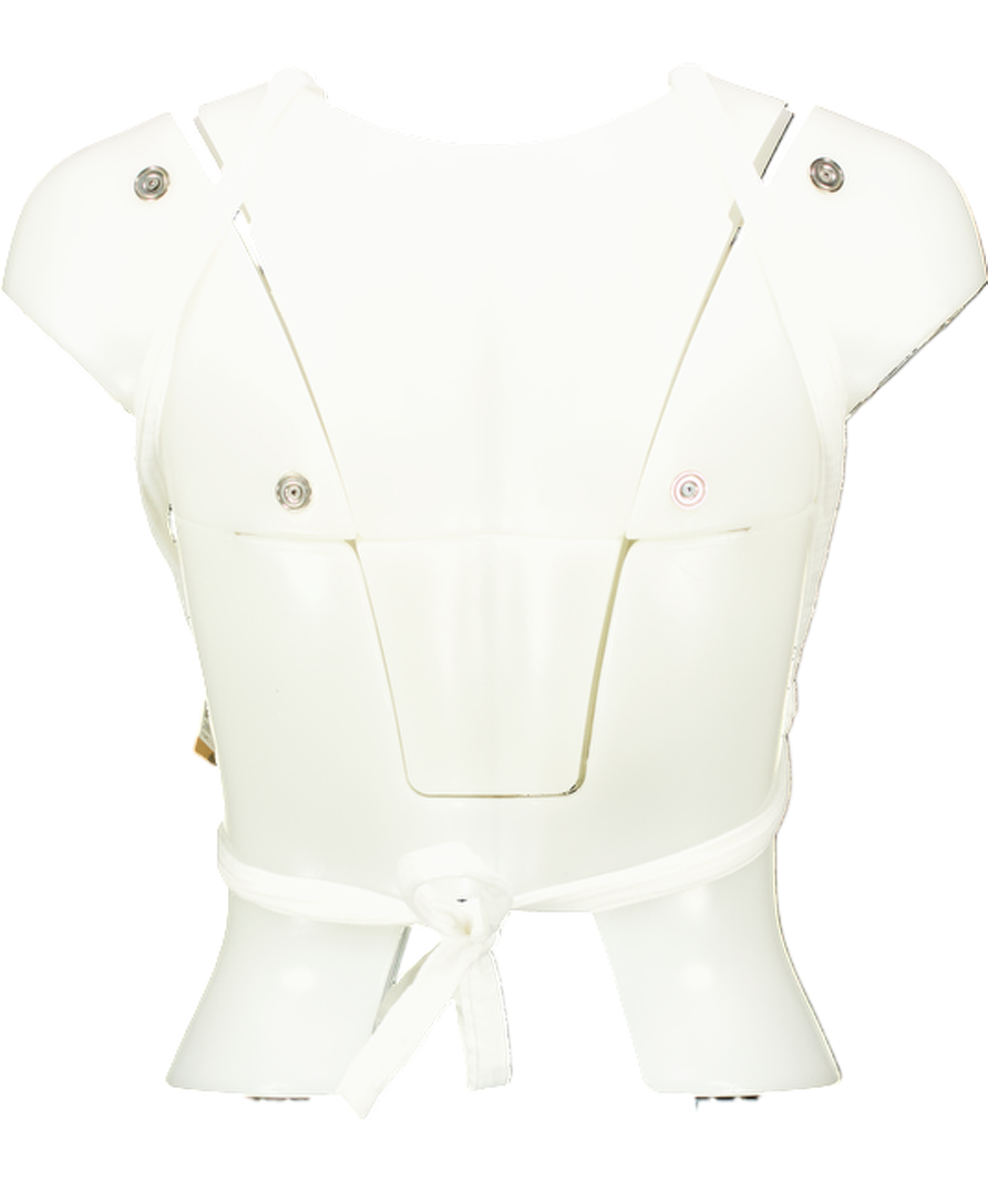 La Vie Bohemienne White Tie Up Bikini Style Top One Size