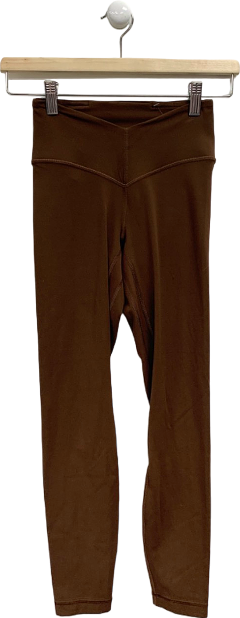 Lululemon Brown High-Waisted Leggings UK 6