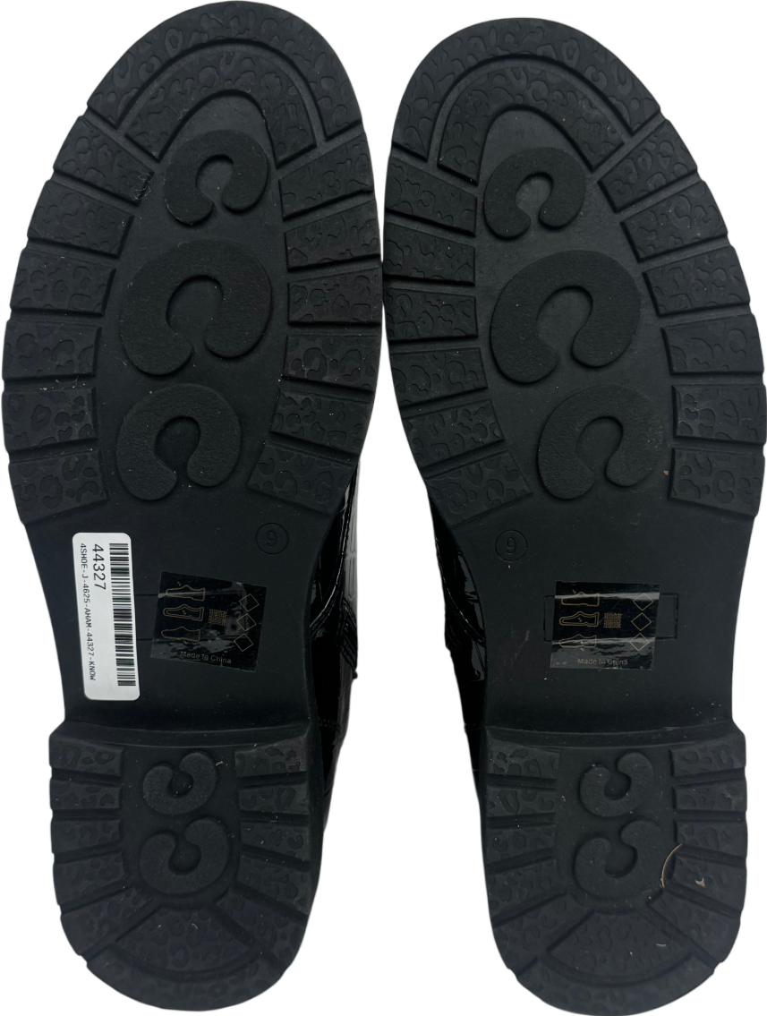 Limited collection Black Leather Effect Boots UK 9 EU 42 👠