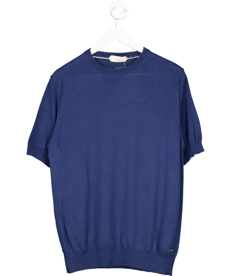 Aurelien Blue Cashwool T-shirt UK M