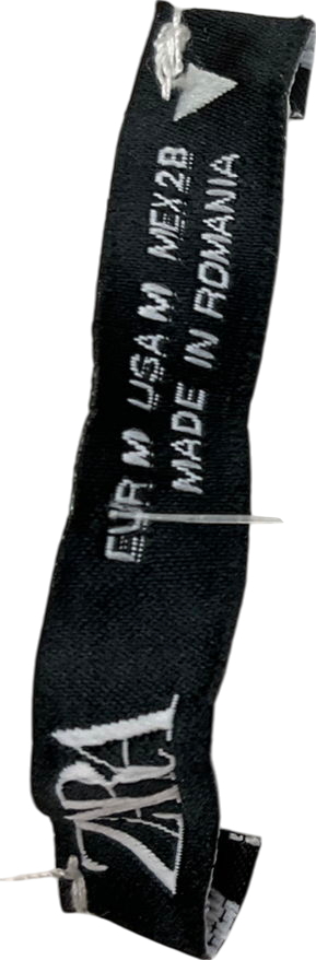 ZARA White Puff Sleeve Backless Lace Dress Up UK M