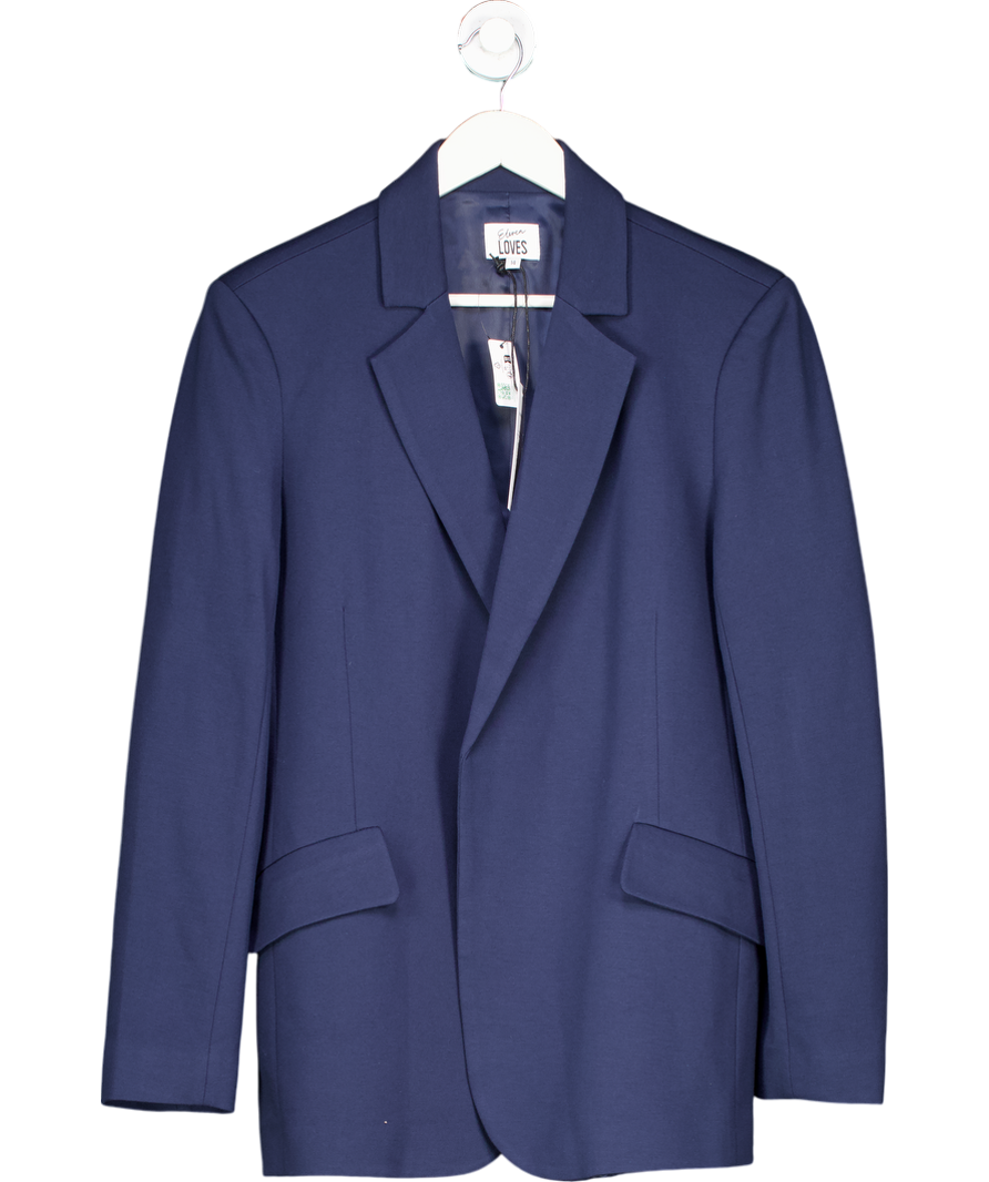 Eleven Loves Blue Jersey Blazer UK 14