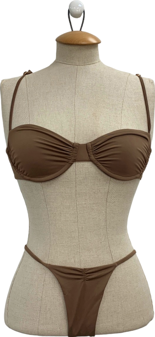 Slate Swim Brown Bikini Set XS