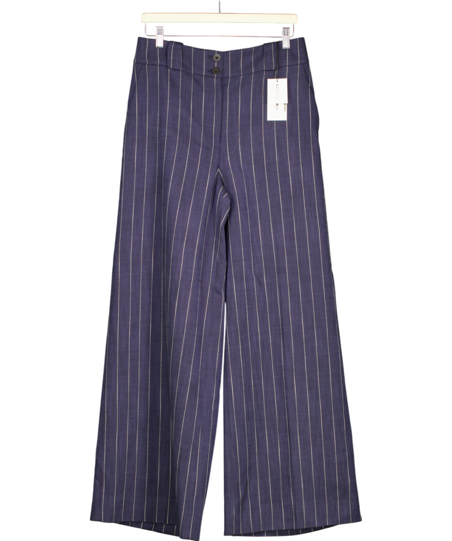 Cefinn Blue Tyler High Waist Wide Leg Trouser UK 12