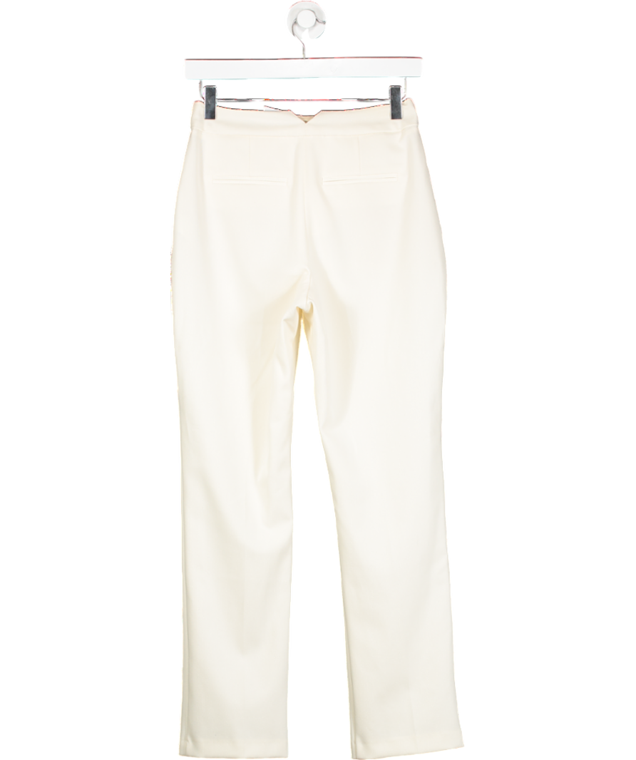 Topshop Cream Tapered Tailored Trouser UK 6