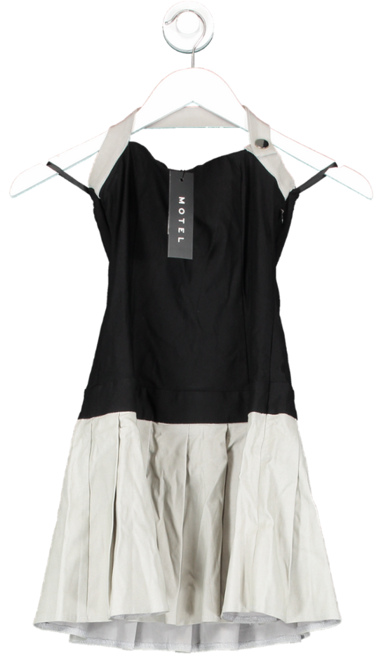 Motelrocks Black Lisma Mini Bandeau Dress UK S