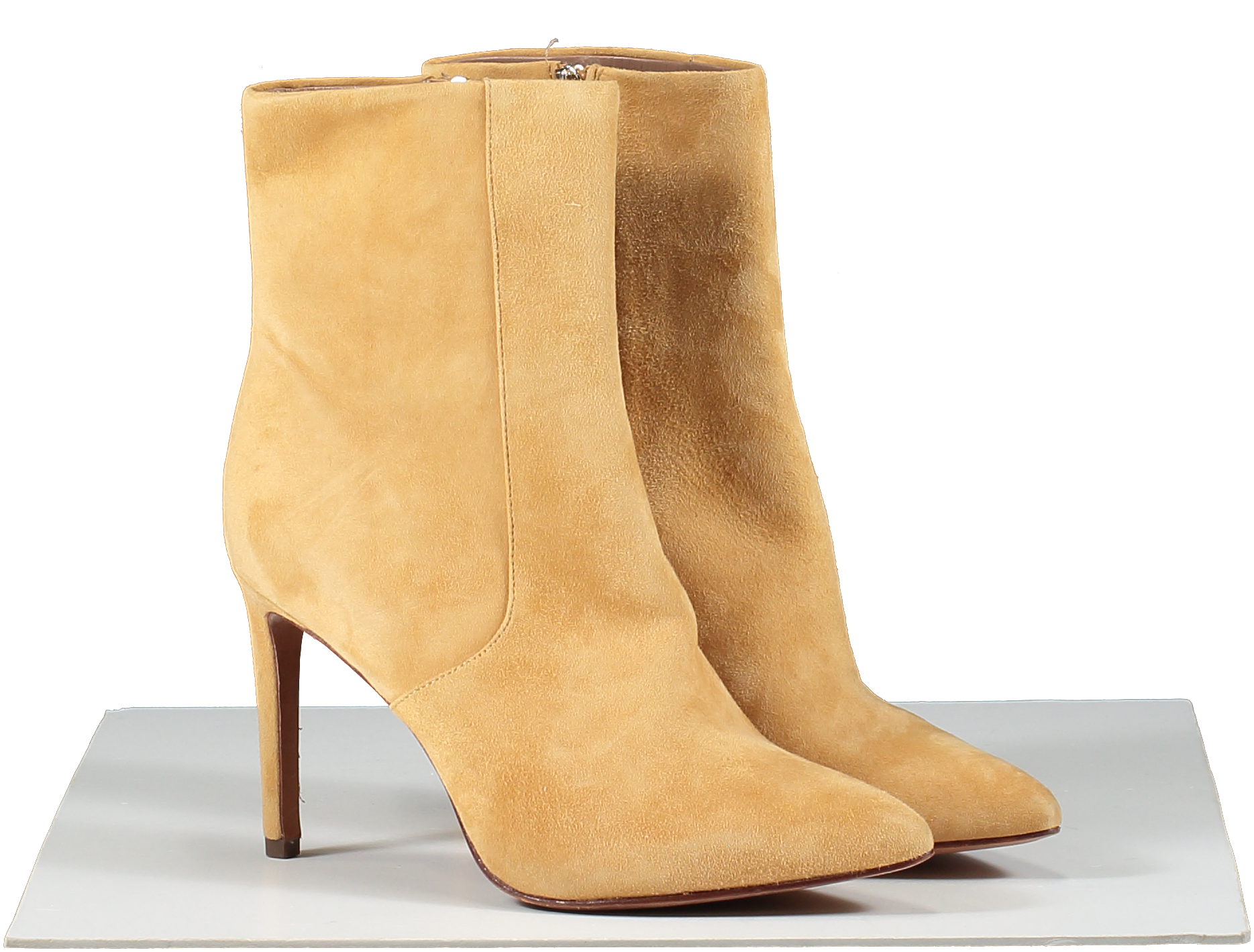 BCBGMAXAZRIA Brown Leather Line Heeled Boots UK 4.5 EU 37.5 👠