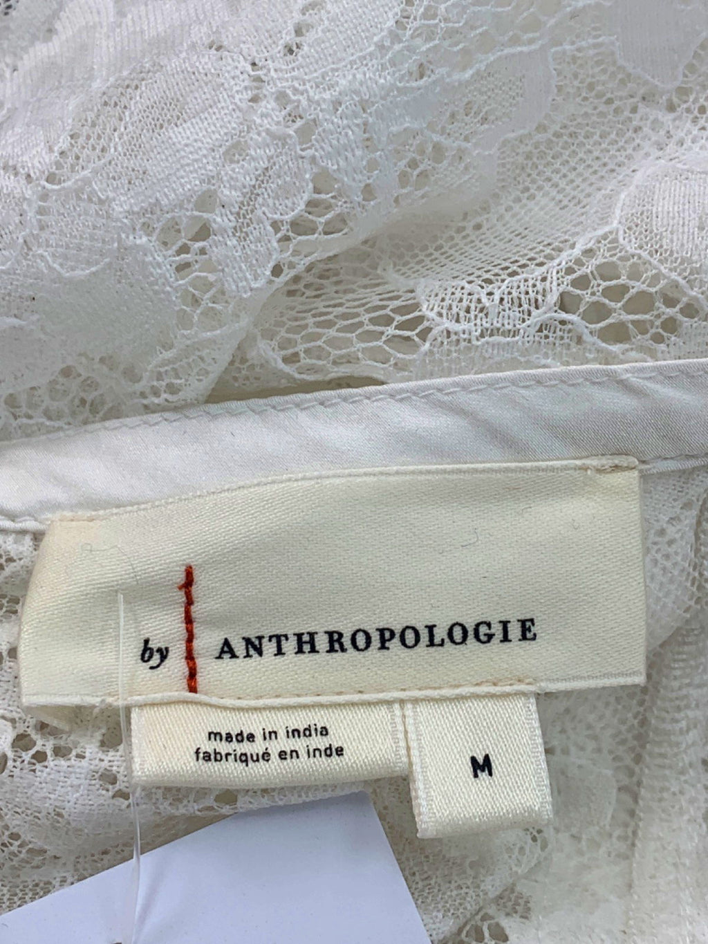 Anthropologie White Lace Skirt UK M