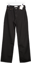 Abercrombie & Fitch Black High Rise Loose Jean - Long Length W25
