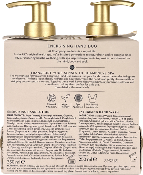 Champneys Energising Hand Duo 250ml x 2